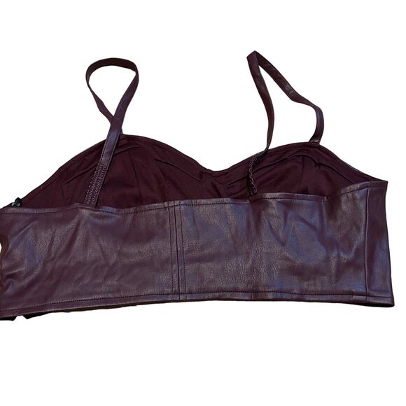 Future Collective with Reese Blutstein Women's Faux Leather Top - Large - NWT - Picture 8 of 10